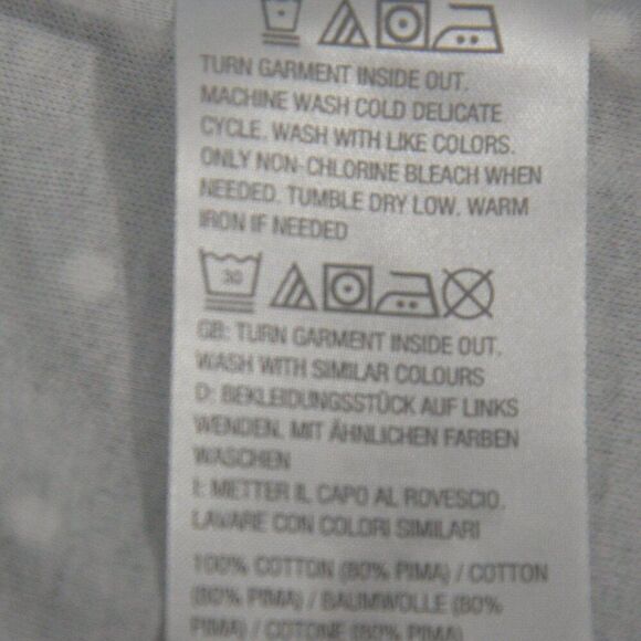 Isaac Mizrahi Black & White Pima Cotton Printed Top Size XS US 2–4 - Picture 7 of 7